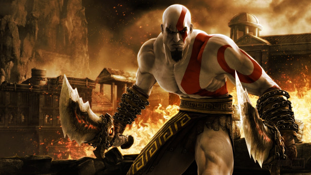 Man red white outfit sword #3 free wallpaper - medium preview image