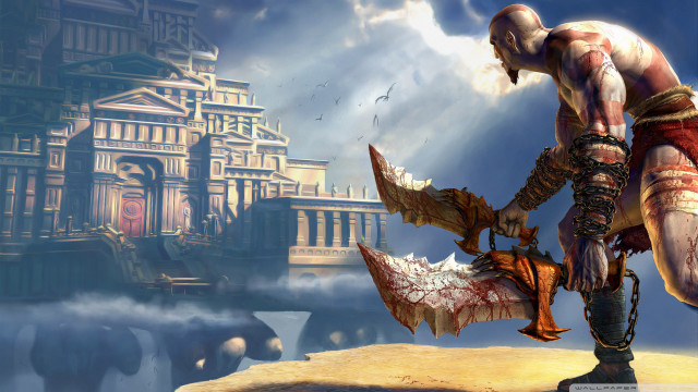 Man sword building dragon giant free wallpaper - medium preview image