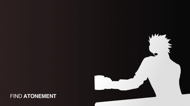 Whitehair blackshirt whiteobject find atonement free wallpaper - medium preview image