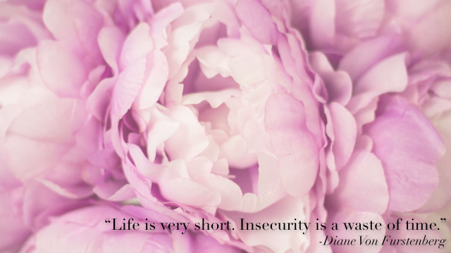 Pink flower quote life short free wallpaper - medium preview image