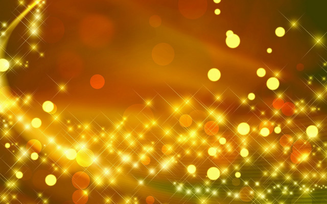 Bright yellow background stars lights free wallpaper - medium preview image