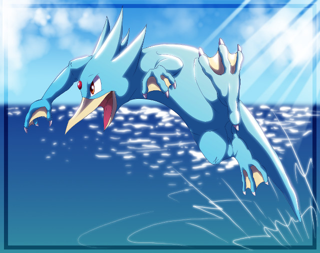 Blue bird flying water sky free wallpaper - medium preview image