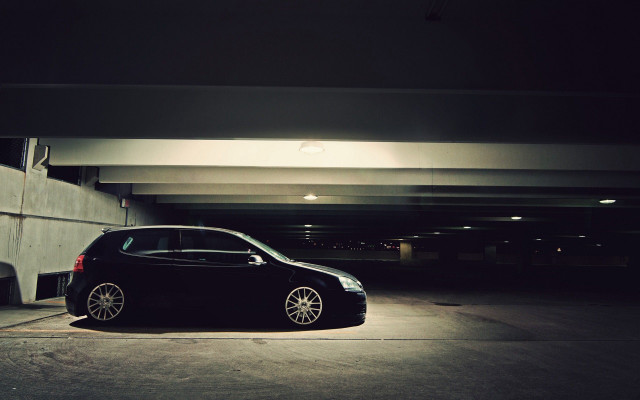 Car parked parking garage light free wallpaper - medium preview image