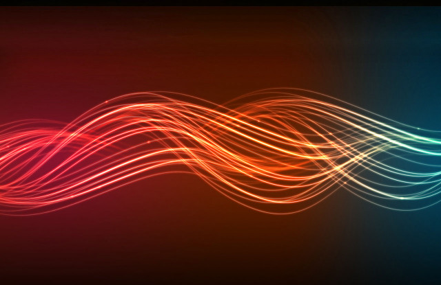 Colorful wave light black red #4 free wallpaper - medium preview image