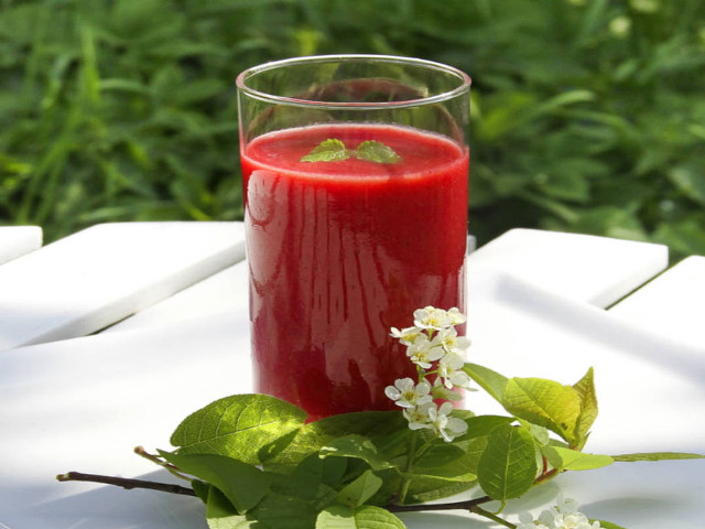 Red juice glass flower leaf free wallpaper - medium preview image