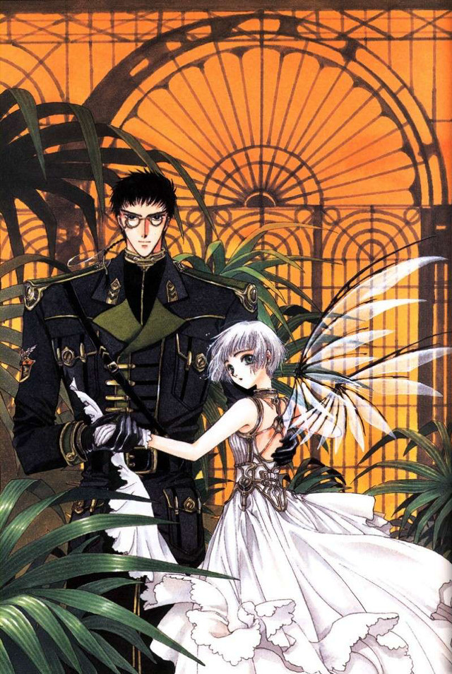 Formal couple plant filled room free wallpaper - medium preview image