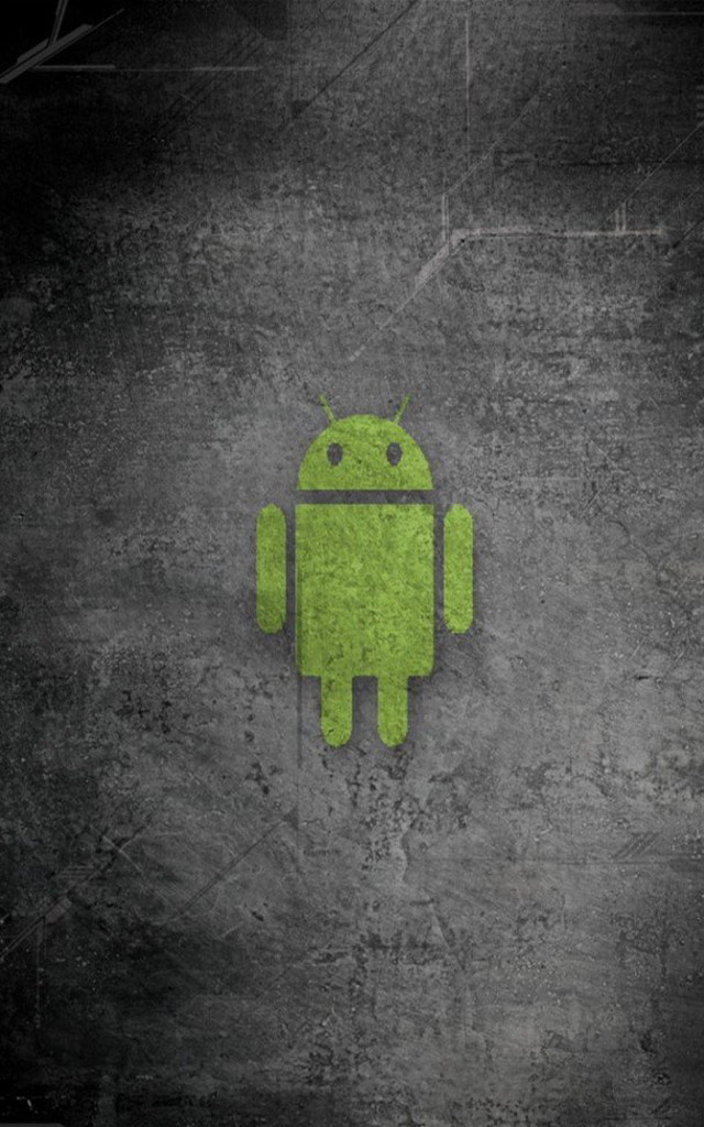 Green android wall grungy night free wallpaper - medium preview image