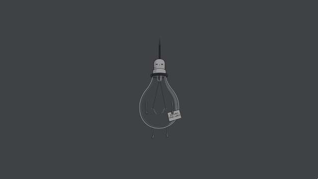Light bulb minimalist conceptual art free wallpaper - medium preview image