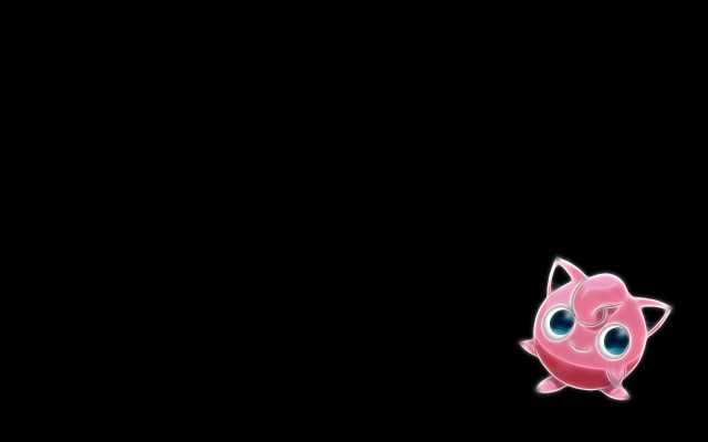 Pink cat big eyes black free wallpaper - medium preview image