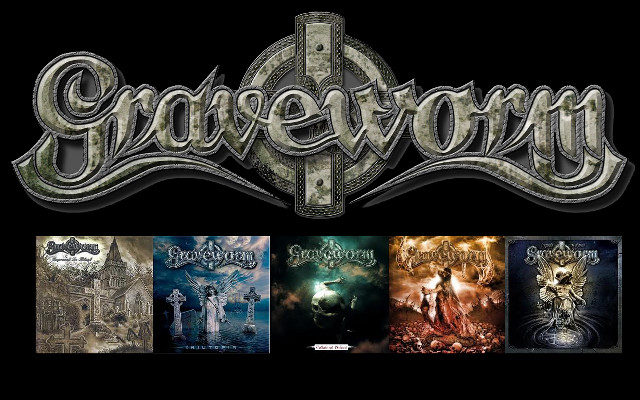 Gravetown black background silver letters free wallpaper - medium preview image