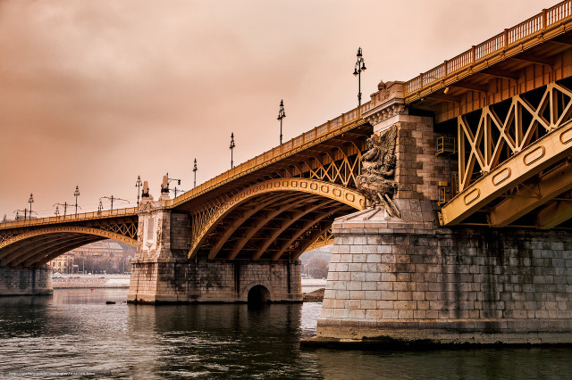 Bridge water clock tower clock free wallpaper - medium preview image