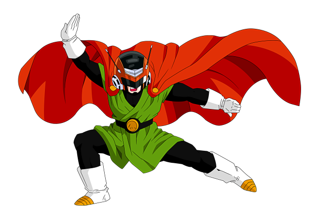 Cartoon character red cape green free wallpaper - medium preview image