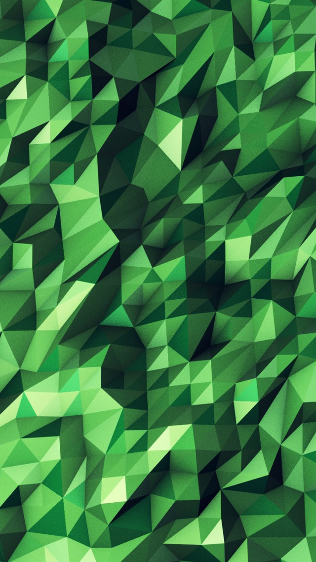 Abstract green background triangles black free wallpaper - medium preview image