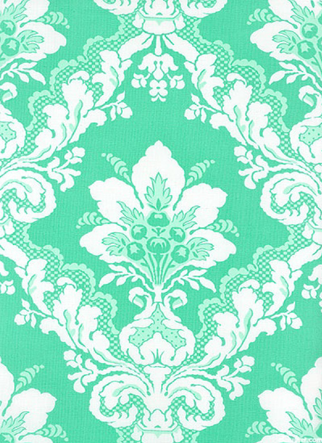 Green white wallpaper large flower free wallpaper - medium preview image