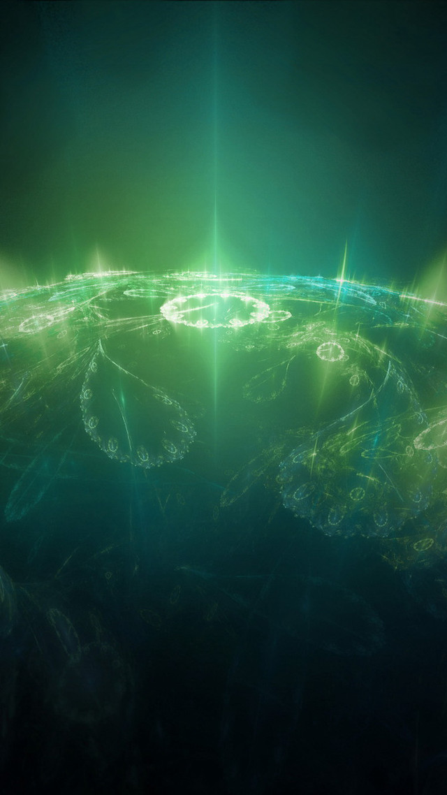 Green earth bright light hologram free wallpaper - medium preview image
