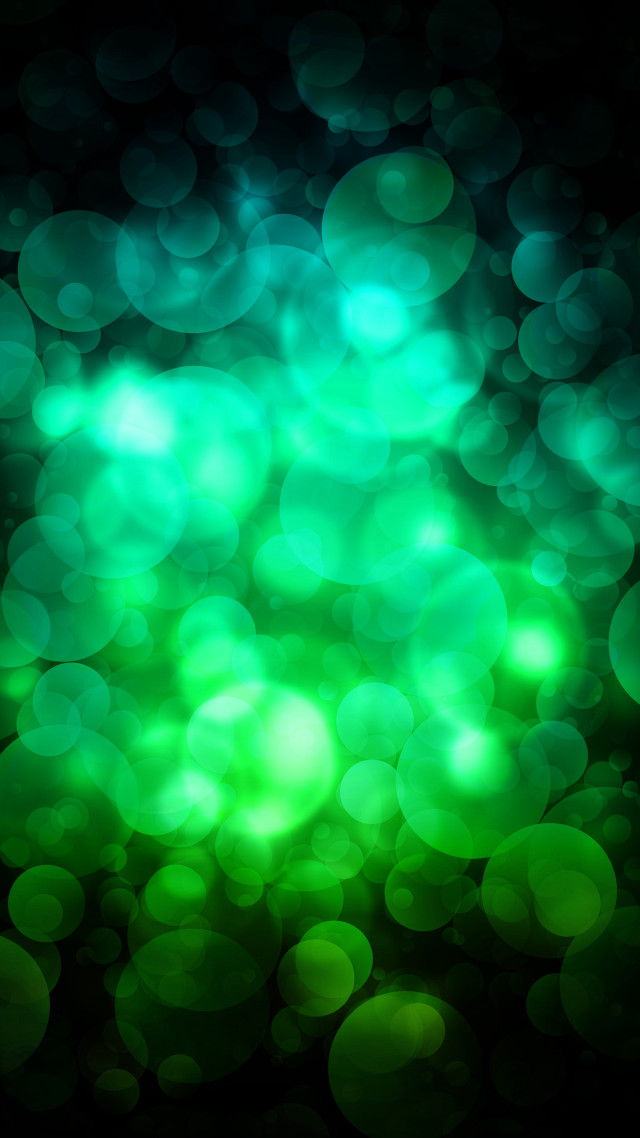 Blurry green light black background free wallpaper - medium preview image