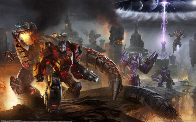 Robots futuristic city alien creature free wallpaper - medium preview image