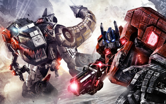Robot couple city elephant action free wallpaper - medium preview image