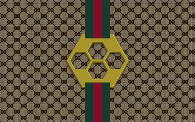 Brown green wall pattern gold free wallpaper - medium preview image