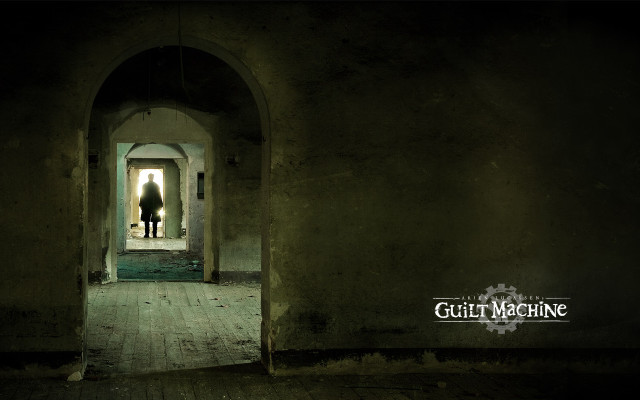 Person standing doorway building background free wallpaper - medium preview image