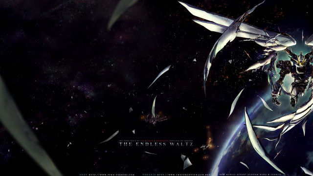 Anime character flying sword planet free wallpaper - medium preview image