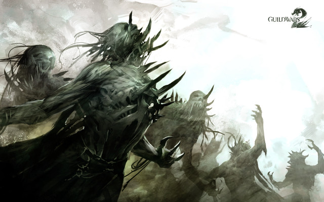 Demonic people grass trees giant free wallpaper - medium preview image