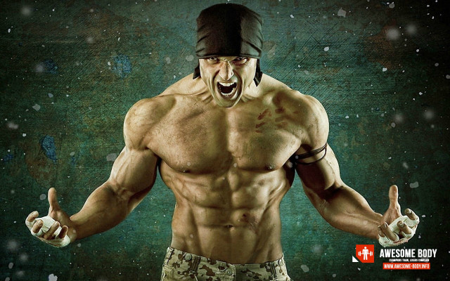 Man hat topless making face free wallpaper - medium preview image