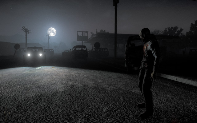 Man night street car full free wallpaper - medium preview image