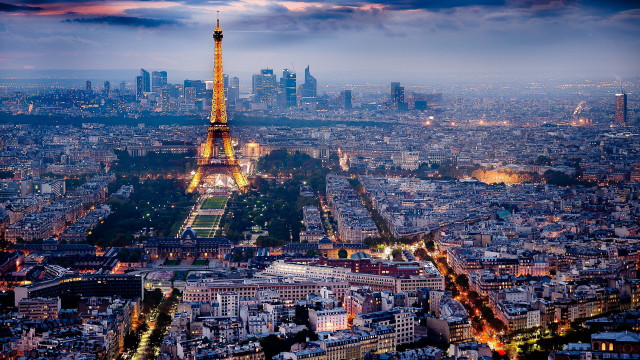 Cityscape tall tower nighttime lights #3 free wallpaper - medium preview image