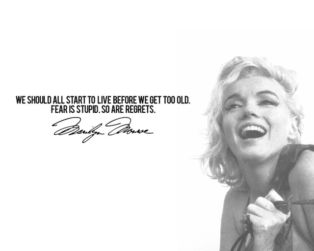 Marilyn monroe quote laughing colorized free wallpaper - medium preview image