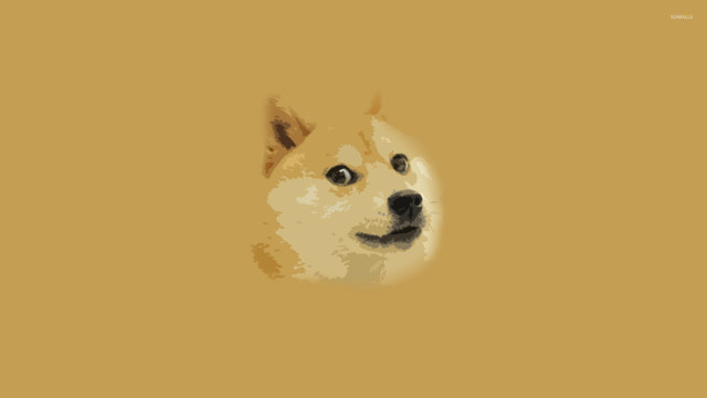 Sad dog yellow background black free wallpaper - medium preview image