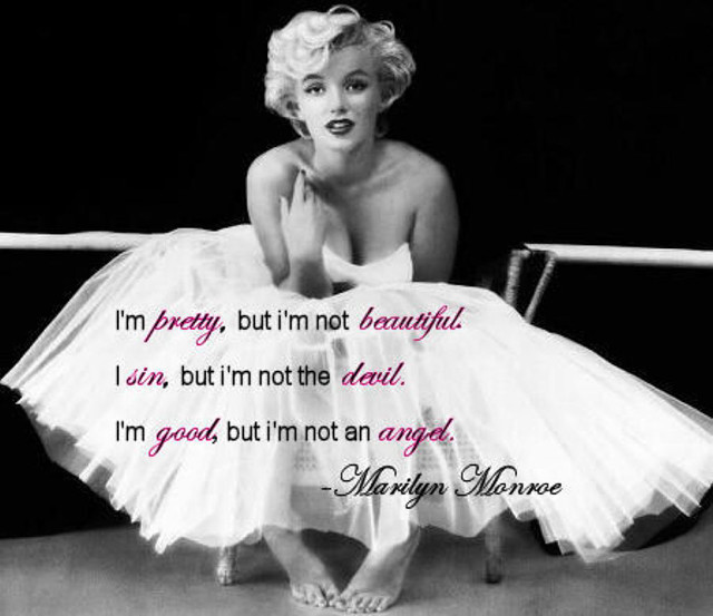 Marilyn monroe sitting chair quote free wallpaper - medium preview image