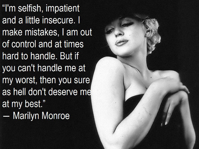 Marilyn monroe self love black free wallpaper - medium preview image