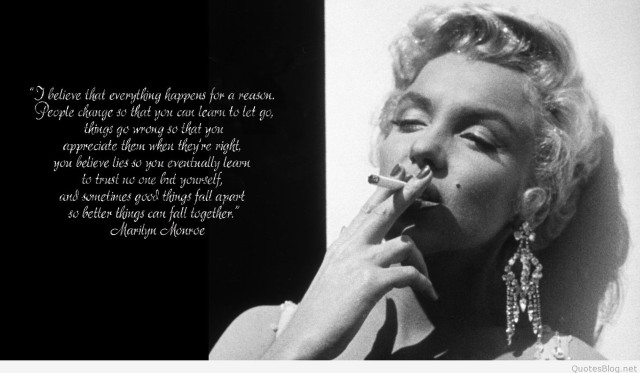 Woman smoking cigarette quote image free wallpaper - medium preview image
