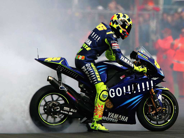 Motorcycle smoke track crowd stands #2 free wallpaper - medium preview image