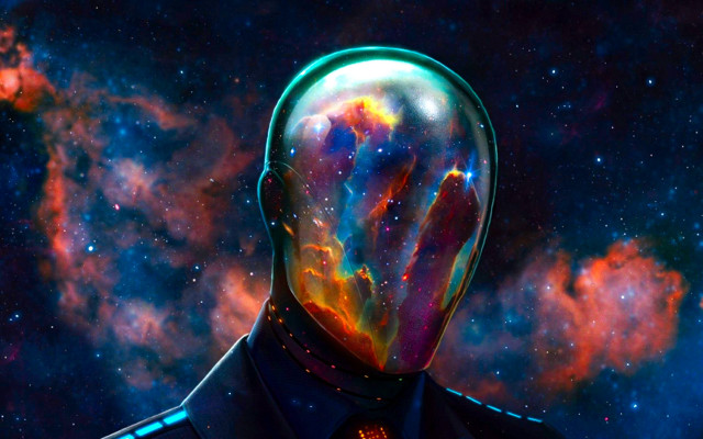 Man tie space suit astronaut free wallpaper - medium preview image