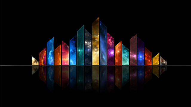 Colorful abstract background glass blocks free wallpaper - medium preview image
