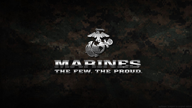 Marine emblem black background the free wallpaper - medium preview image