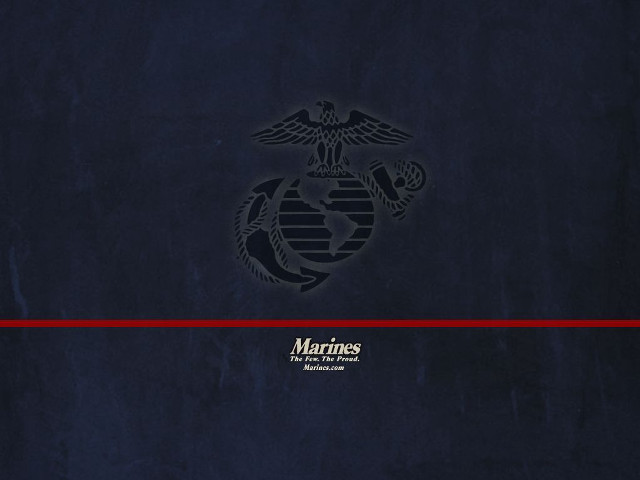 Marine emblem blue background red #2 free wallpaper - medium preview image