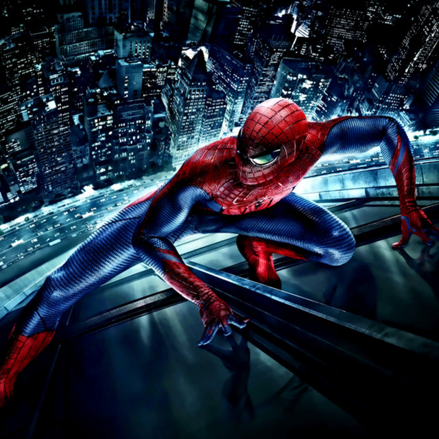 Spider man running building city free wallpaper - medium preview image