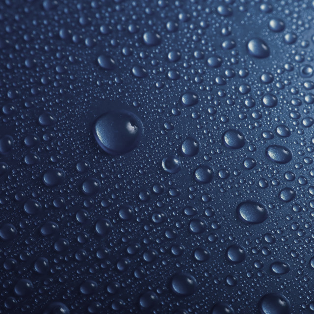 Water droplets blue surface bokeh #4 free wallpaper - medium preview image