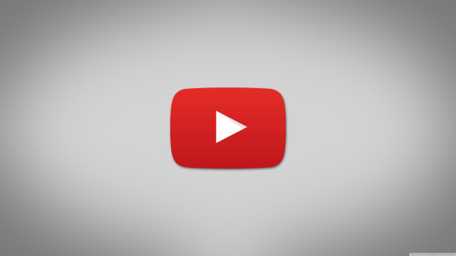 Red play button white arrow free wallpaper - medium preview image