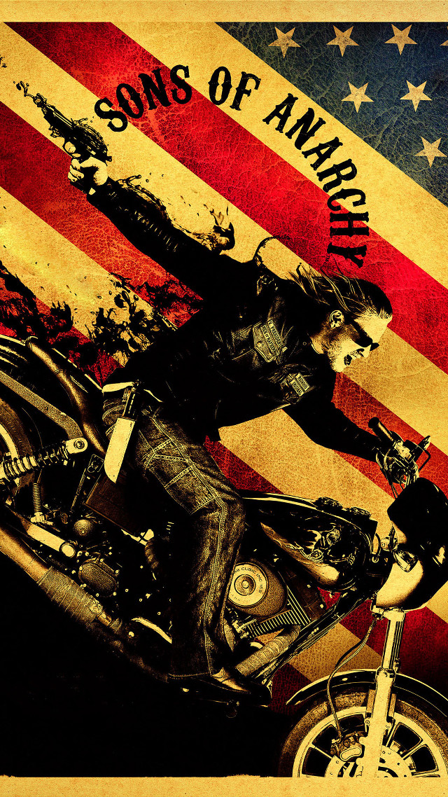Man motorcycle flag gun american free wallpaper - medium preview image