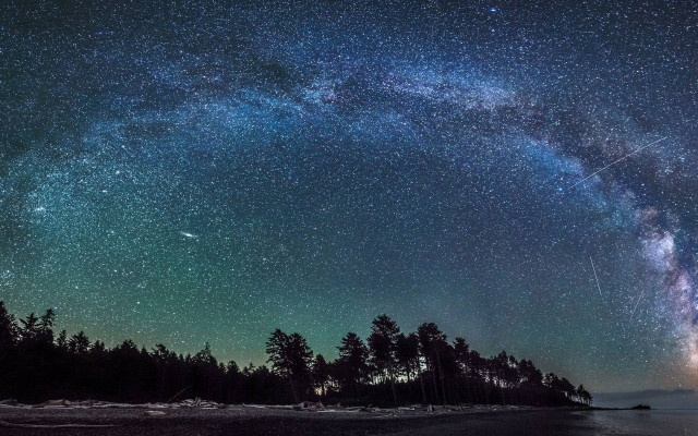 Night sky stars bright light #8 free wallpaper - medium preview image