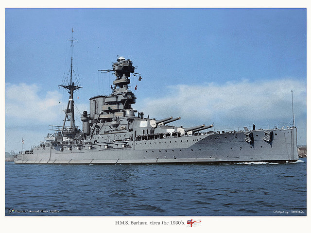 Battleship ocean boat sky water #2 free wallpaper - medium preview image