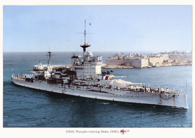Battleship ocean city background large free wallpaper - medium preview image