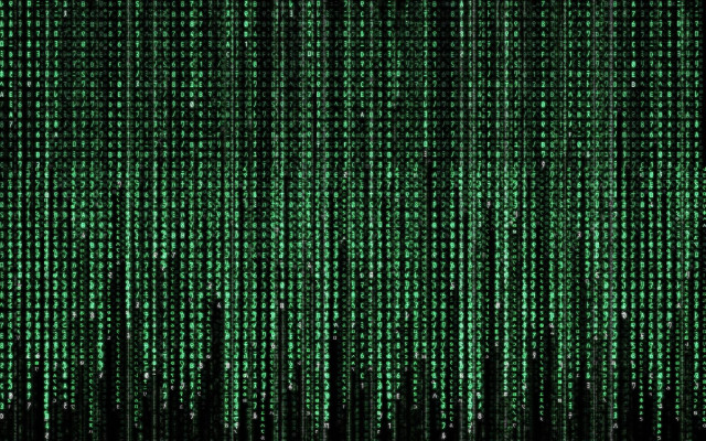 Green numbers black line cybernetics free wallpaper - medium preview image