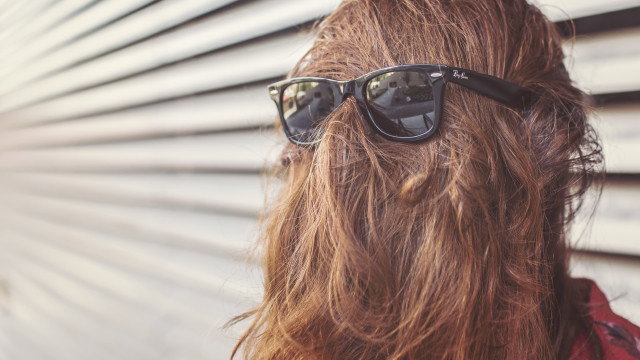 Woman long hair sunglasses looking free wallpaper - medium preview image