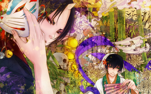 Woman fan cat field flowers free wallpaper - medium preview image