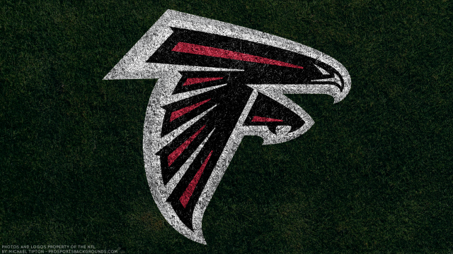 Atlanta football logo grass black free wallpaper - medium preview image